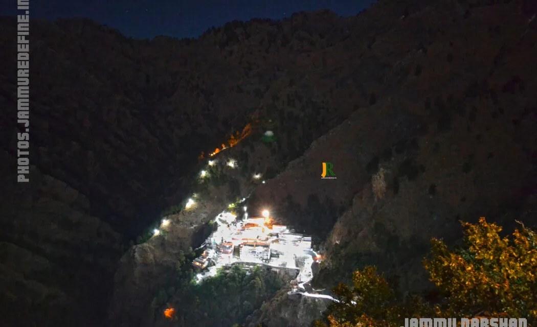 Mata Vaishno Devi Bhawan shrine on Trikuta Hills, Katra