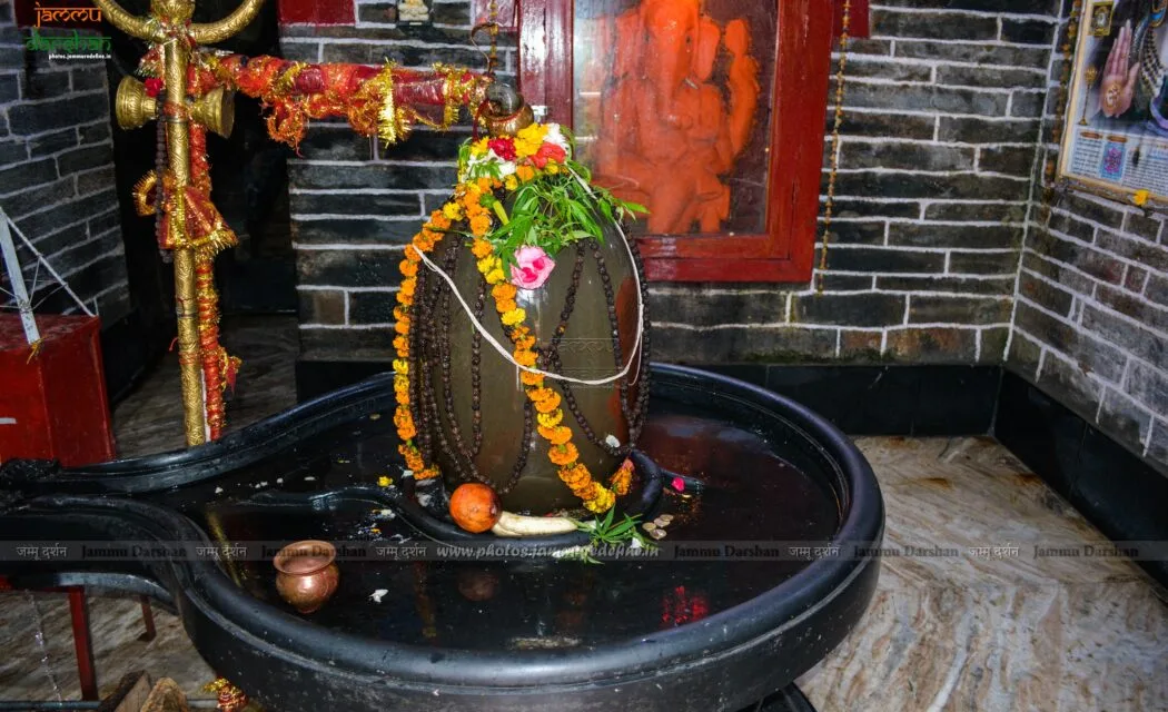 Circular stone dome at Gupt Ganga shrine, Doda